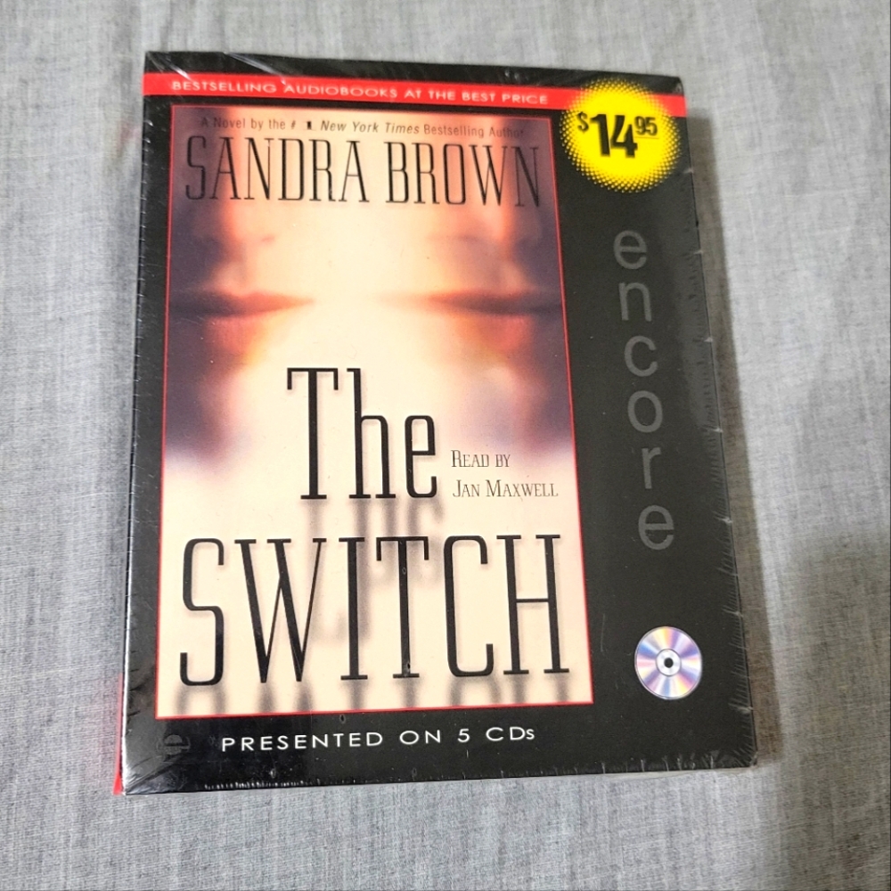 The Switch A Novel by Sandra Brown 2000 Audio Book 5 CDs Abridged Sealed New